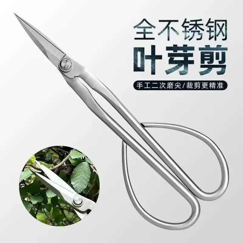 Branch Pruning Scissors Thickened Stainless Steel Potted Plant Bud Pruning Gardening Pruning Leaf Bonsai Long-Handled Scissors — feature 7
