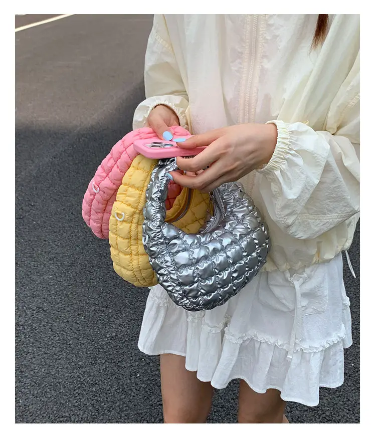 Pink Waffle Crossbody Phone Bag for Women — feature 10