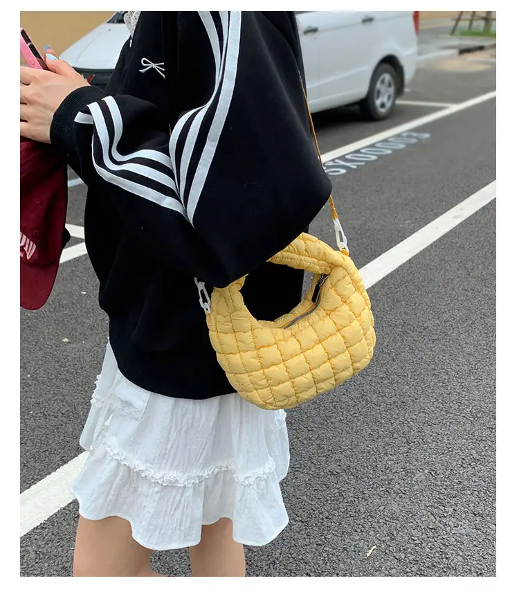 Pink Waffle Crossbody Phone Bag for Women — feature 20
