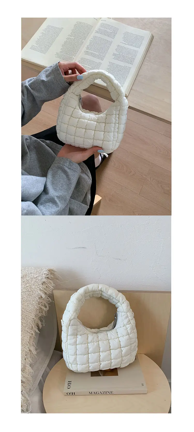 Pink Waffle Crossbody Phone Bag for Women — feature 26