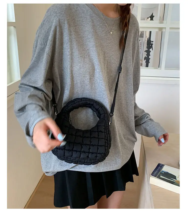 Pink Waffle Crossbody Phone Bag for Women — feature 31