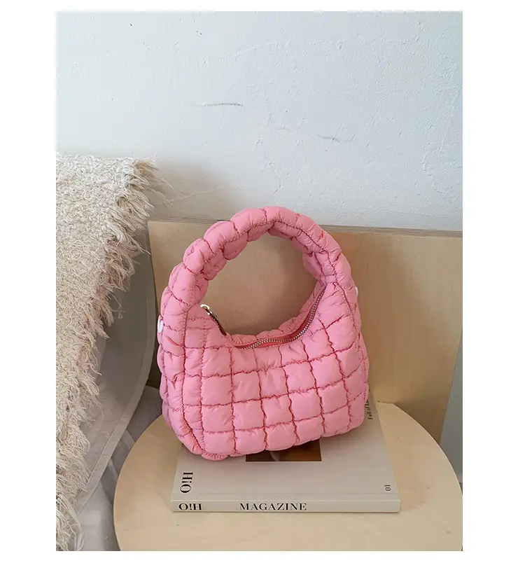 Pink Waffle Crossbody Phone Bag for Women — feature 36