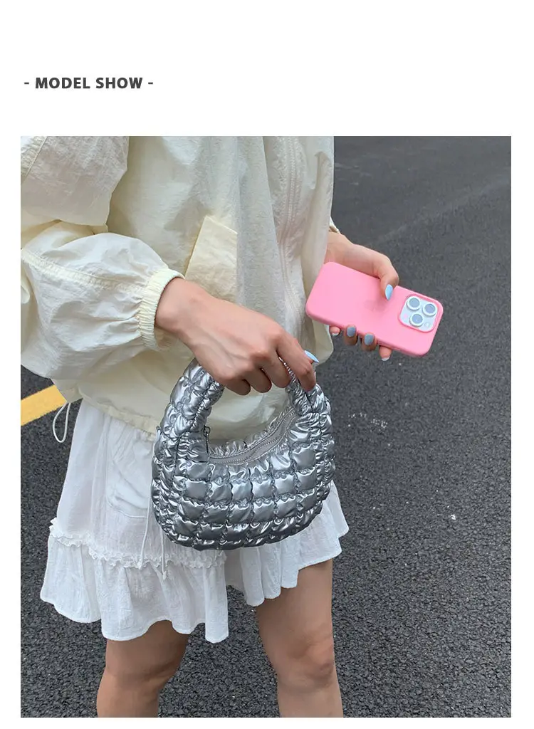 Pink Waffle Crossbody Phone Bag for Women — feature 7