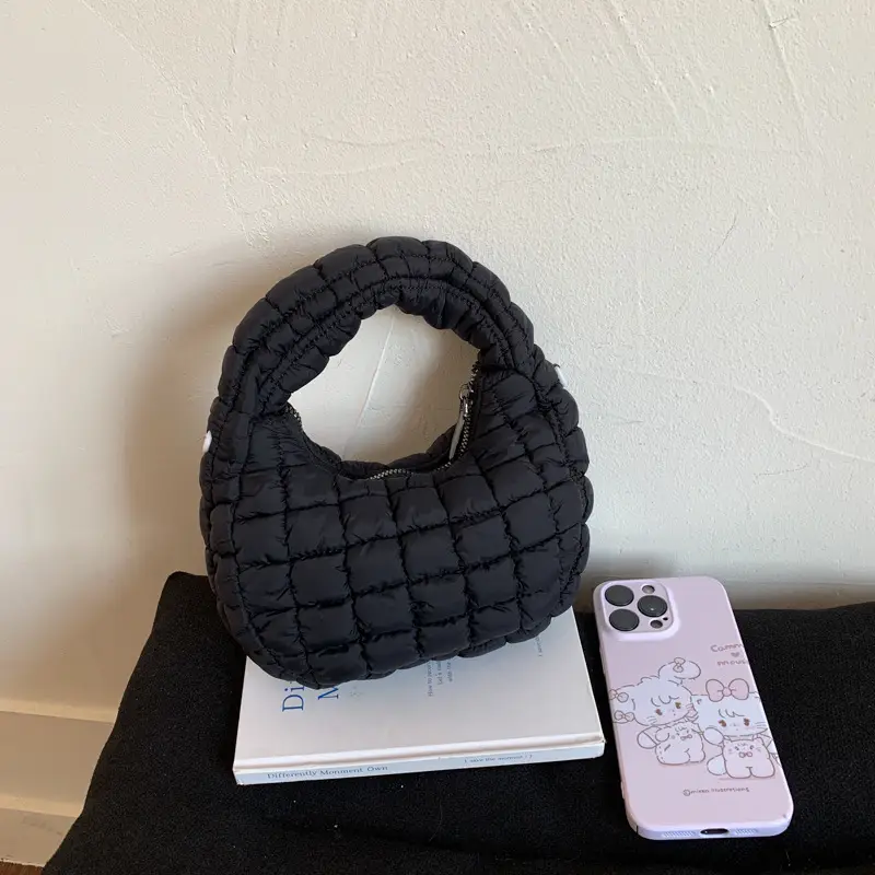 Pink Waffle Crossbody Phone Bag for Women