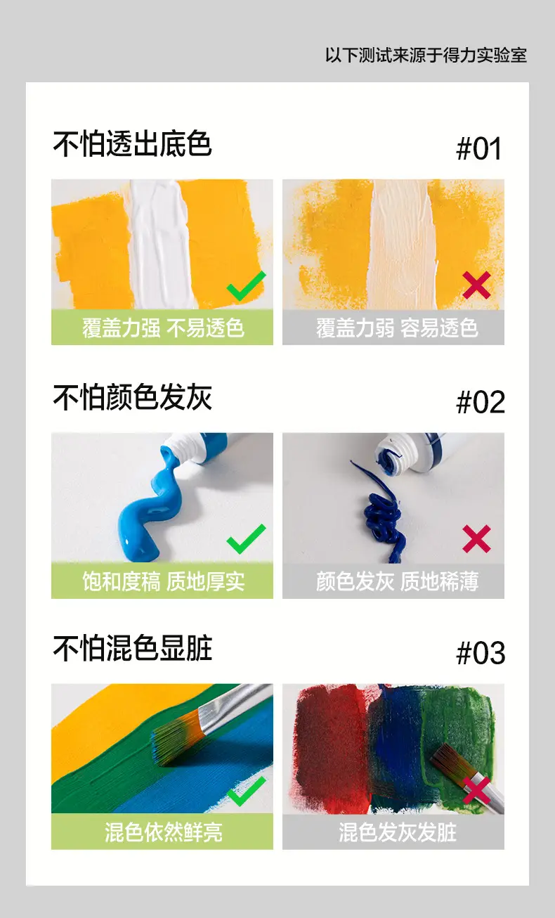 Deli Watercolor Paint 24 Colors Gouache Paint for Beginners Painting Sketching Elementary School Students Kindergarten Art Students — feature 5