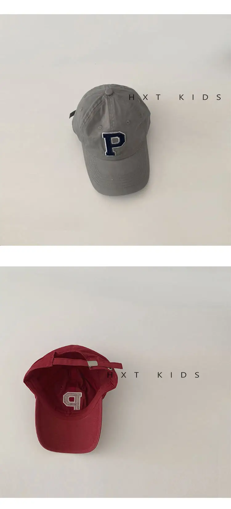 Children's P Letter Cap Matching Sun Hat Autum Baby Travel Baseball Cap — feature 10