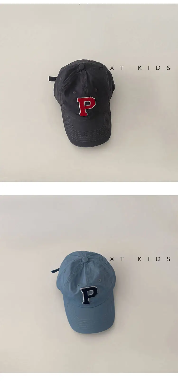 Children's P Letter Cap Matching Sun Hat Autum Baby Travel Baseball Cap — feature 8