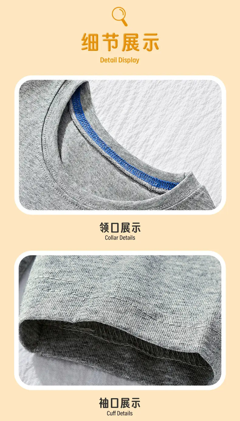Kids Grey Dinosaur Print Long Sleeve T-Shirt — feature 9