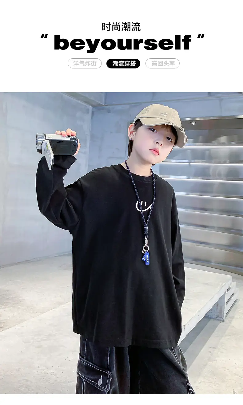 Men White Long Sleeve T-Shirt with Logo — feature 1