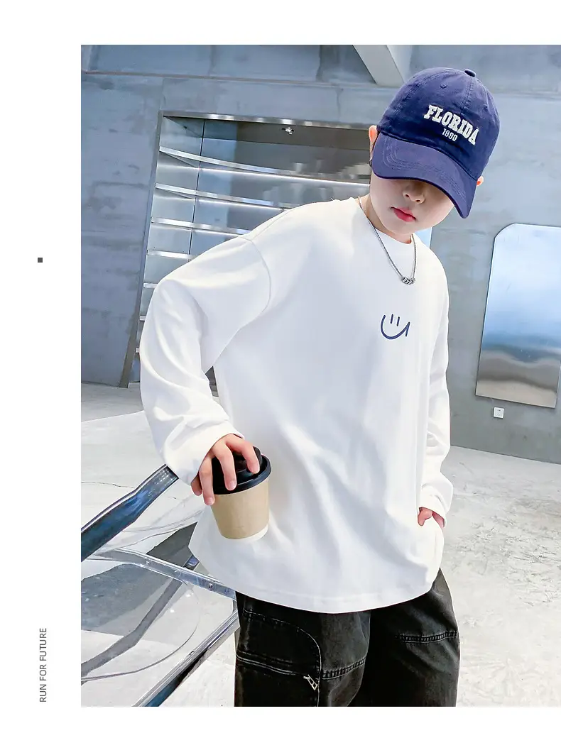 Men White Long Sleeve T-Shirt with Logo — feature 22