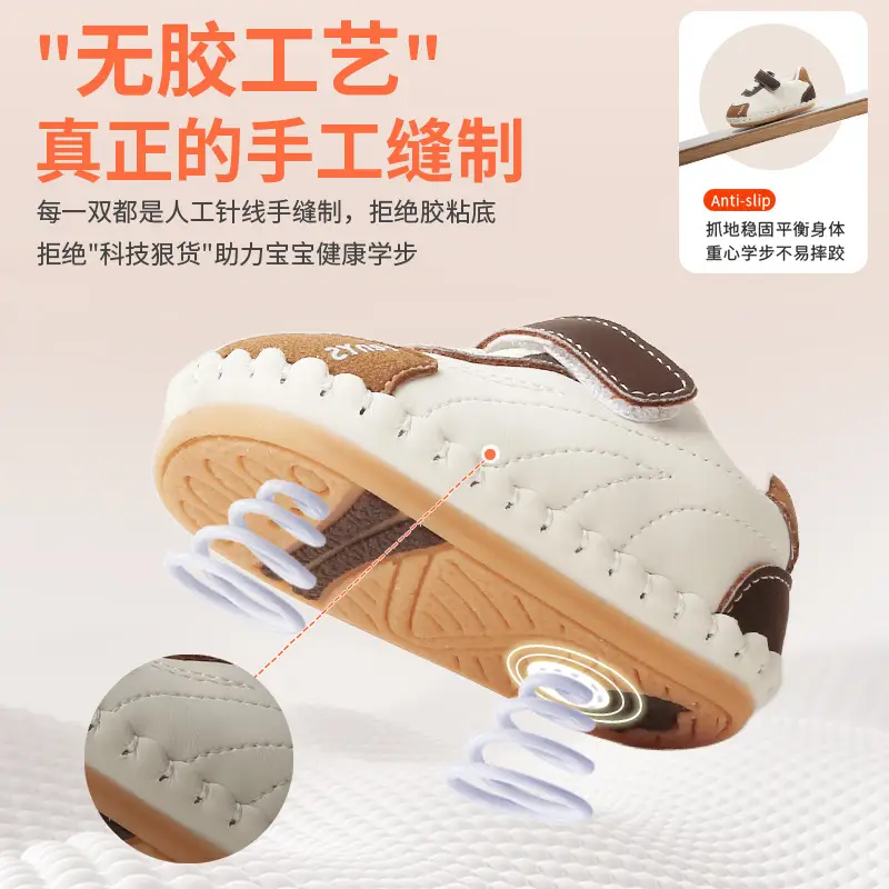 New 0 to 1 Year Old Baby Shoes Soft Sole Baby Toddler Shoes for Men 6-8-12 Months Infants and Girls Spring & Fall Models