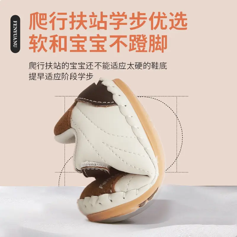 New 0 to 1 Year Old Baby Shoes Soft Sole Baby Toddler Shoes for Men 6-8-12 Months Infants and Girls Spring & Fall Models