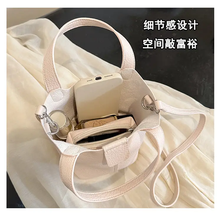 Women's Yellow PU Leather 2-Piece Handbag Set — feature 11