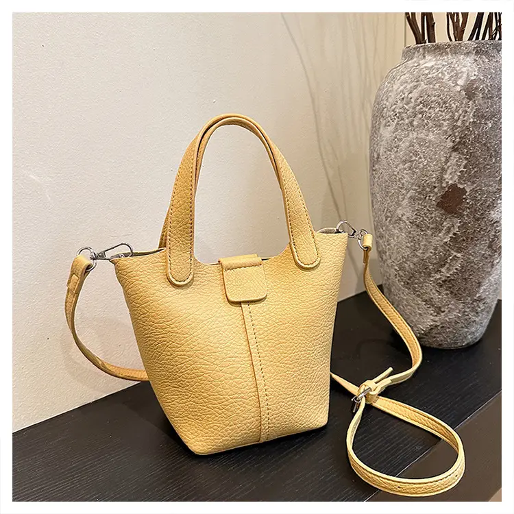 Women's Yellow PU Leather 2-Piece Handbag Set — feature 17