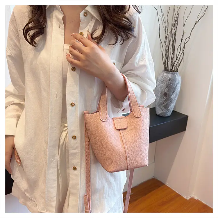 Women's Yellow PU Leather 2-Piece Handbag Set — feature 23