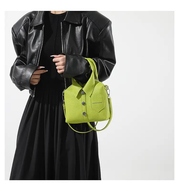Pink Crossbody Bag for Women with Button Detail — feature 16
