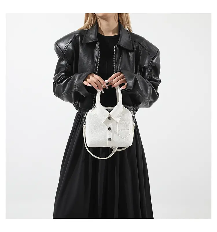 Pink Crossbody Bag for Women with Button Detail — feature 18