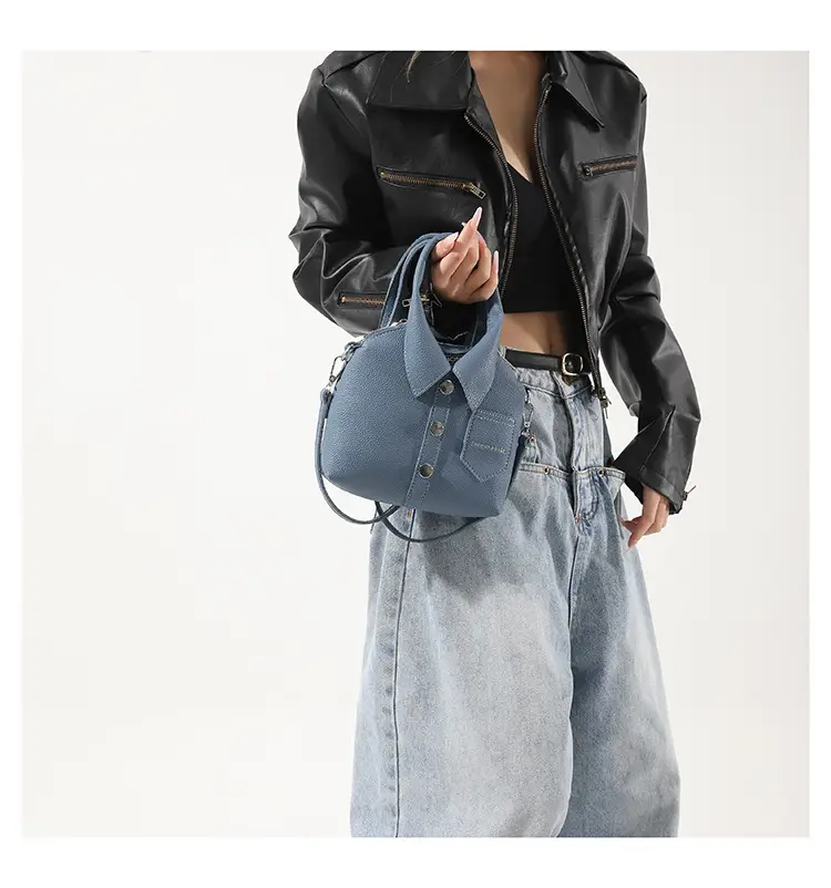 Pink Crossbody Bag for Women with Button Detail — feature 22