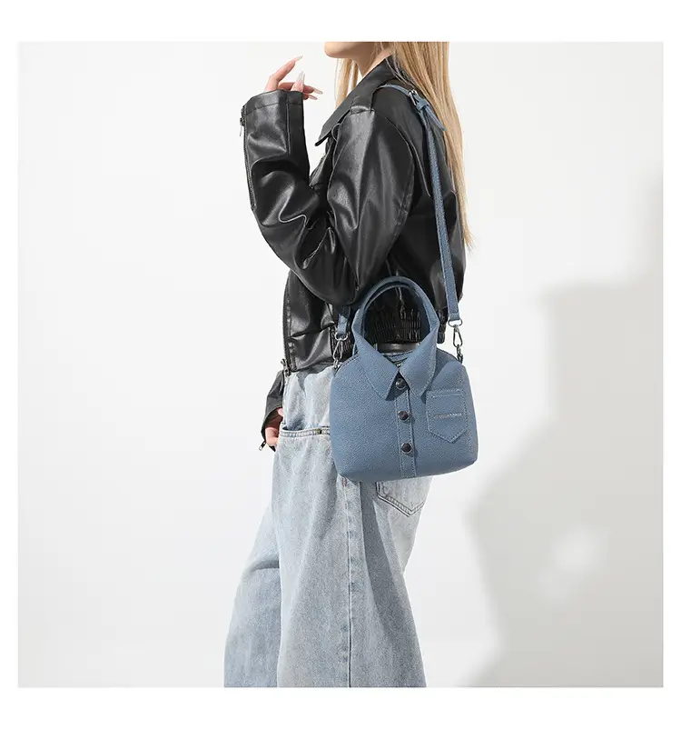 Pink Crossbody Bag for Women with Button Detail — feature 23
