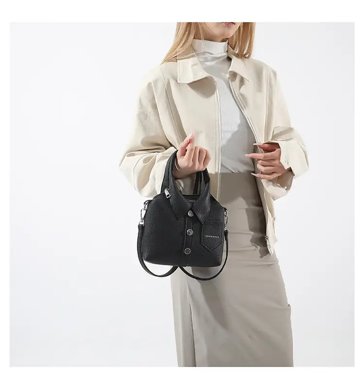 Pink Crossbody Bag for Women with Button Detail — feature 24