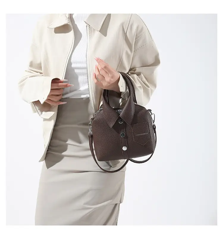 Pink Crossbody Bag for Women with Button Detail — feature 26