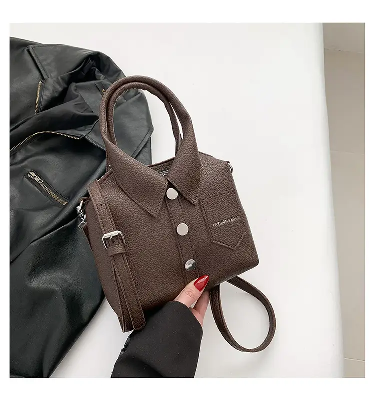 Pink Crossbody Bag for Women with Button Detail — feature 29