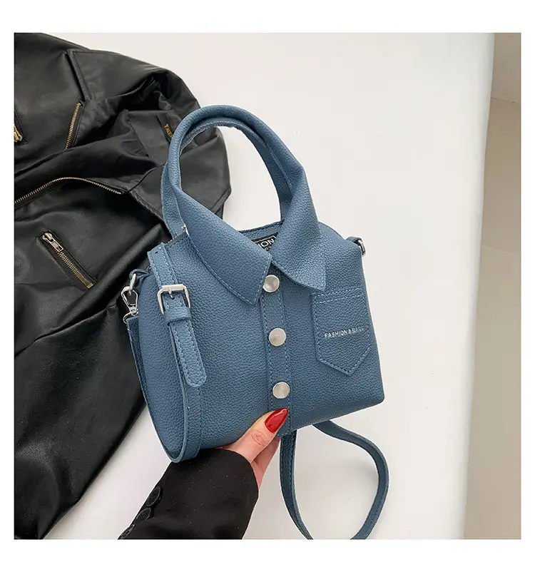 Pink Crossbody Bag for Women with Button Detail — feature 34