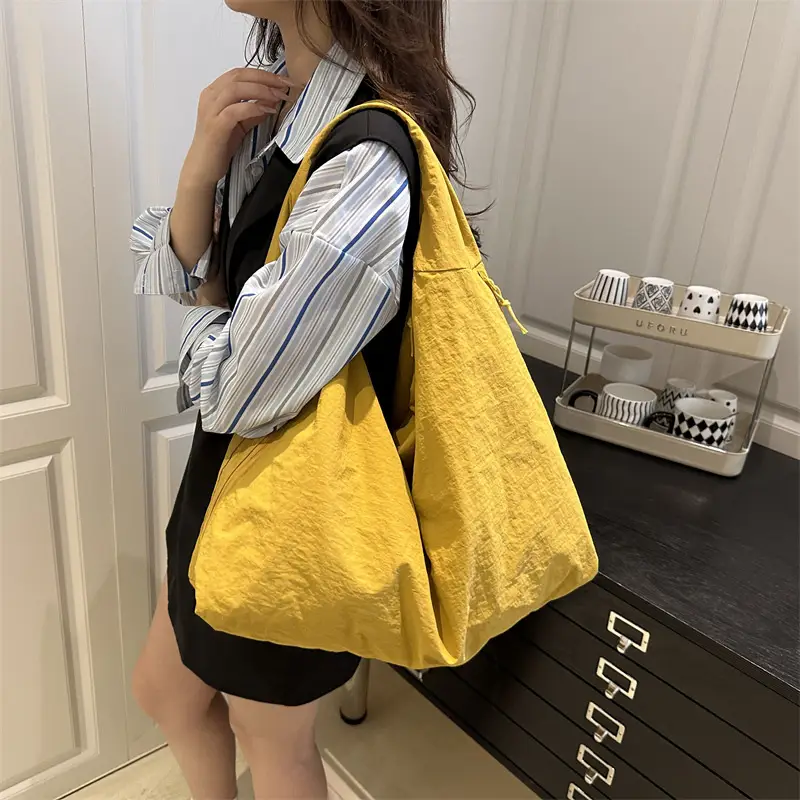 Yellow Women's Casual Tote Bag with Handles — feature 21