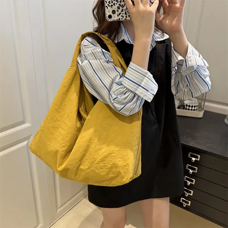 Yellow Women's Casual Tote Bag with Handles — feature 22