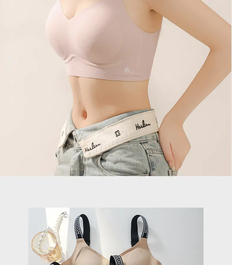 Large Bust Minimizing Bra for Women, Full Coverage, Large Wrap, Anti-Sagging, Side Breast Collection, 7A Antibacterial, Thin, Seamless Bra for Summer — feature 27