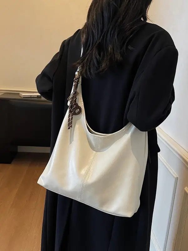 Brown Leather Shoulder Bag for Women 2025 Autumn Winter - Image 7