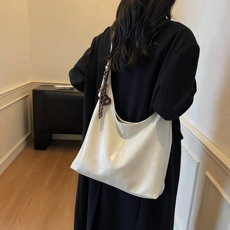 Brown Leather Shoulder Bag for Women 2025 Autumn Winter - Image 2