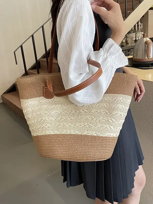 2025 New Beach Seaside Large Capacity Woven Bag - Image 5