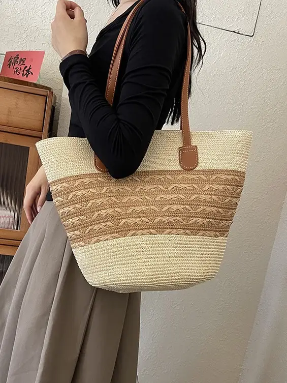 2025 New Beach Seaside Large Capacity Woven Bag - Image 6