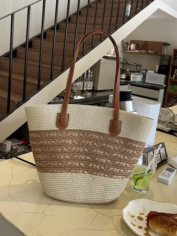2025 New Beach Seaside Large Capacity Woven Bag - Image 7