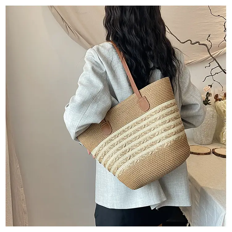 2025 New Beach Seaside Large Capacity Woven Bag — feature 10
