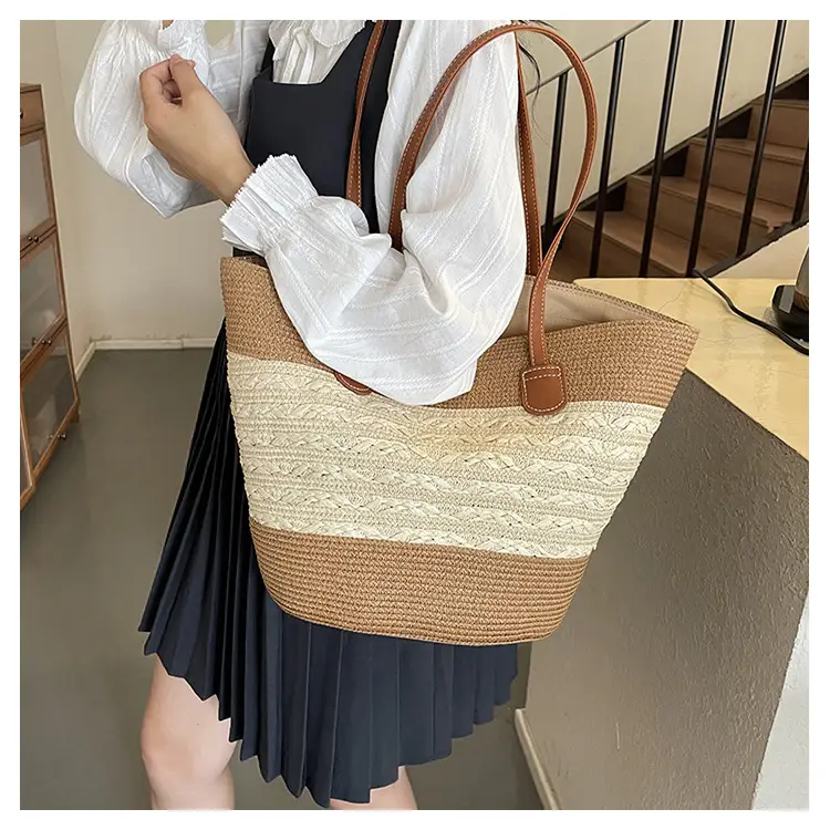2025 New Beach Seaside Large Capacity Woven Bag — feature 11