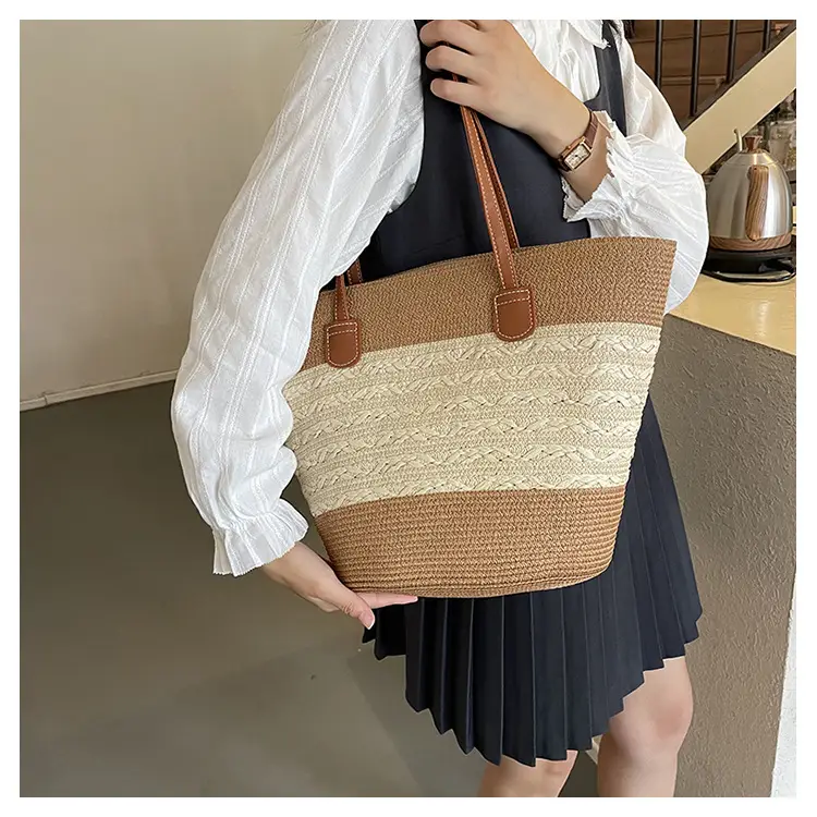 2025 New Beach Seaside Large Capacity Woven Bag — feature 12