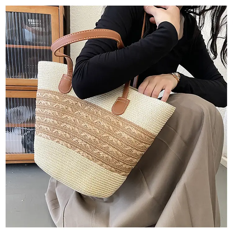 2025 New Beach Seaside Large Capacity Woven Bag — feature 16