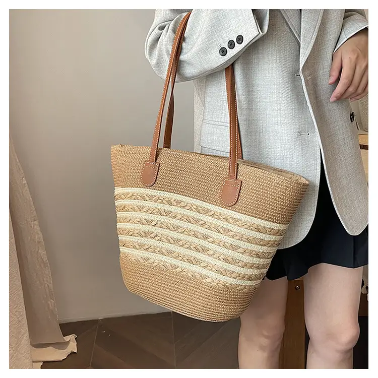 2025 New Beach Seaside Large Capacity Woven Bag — feature 8
