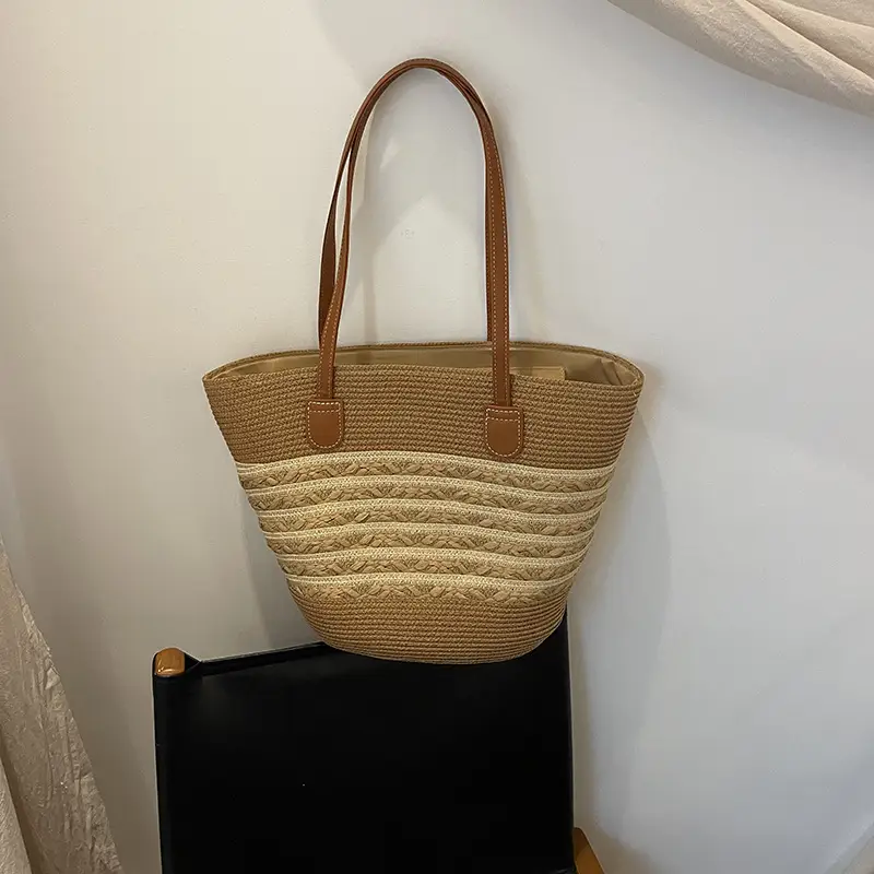 2025 New Beach Seaside Large Capacity Woven Bag - Image 3