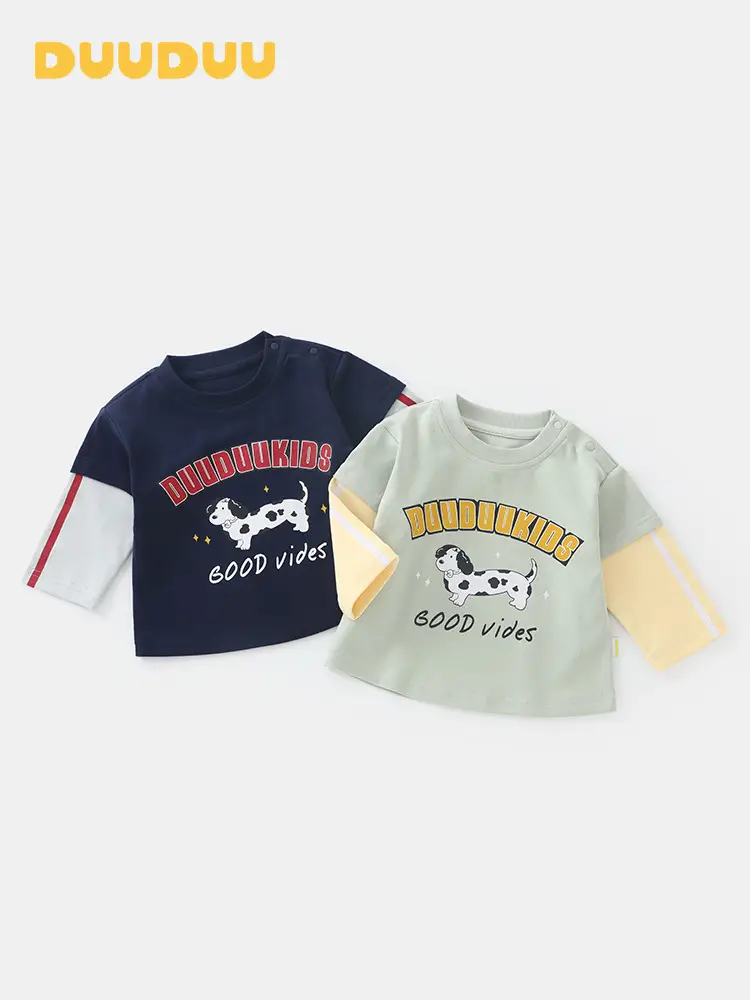 Duuduu Boys Autumn Top Baby Shirt A-Class Korean Style - Image 4