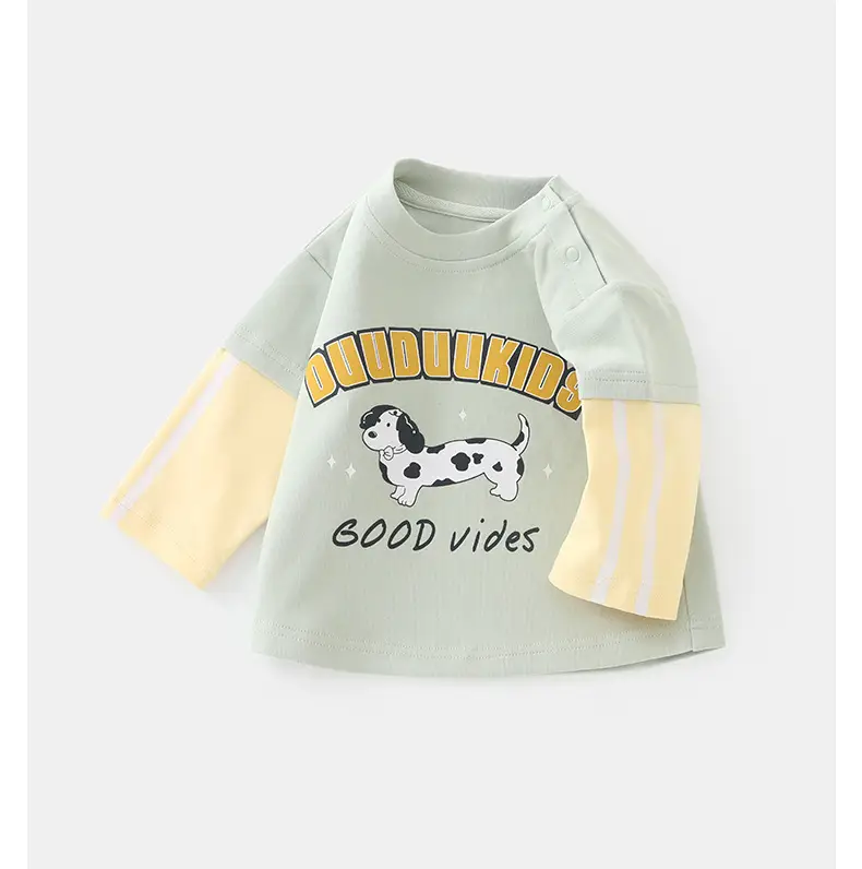 Duuduu Boys Autumn Top Baby Shirt A-Class Korean Style — feature 12
