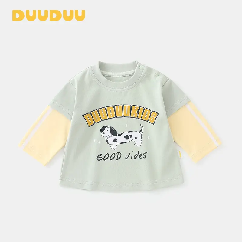 Duuduu Boys Autumn Top Baby Shirt A-Class Korean Style - Image 2