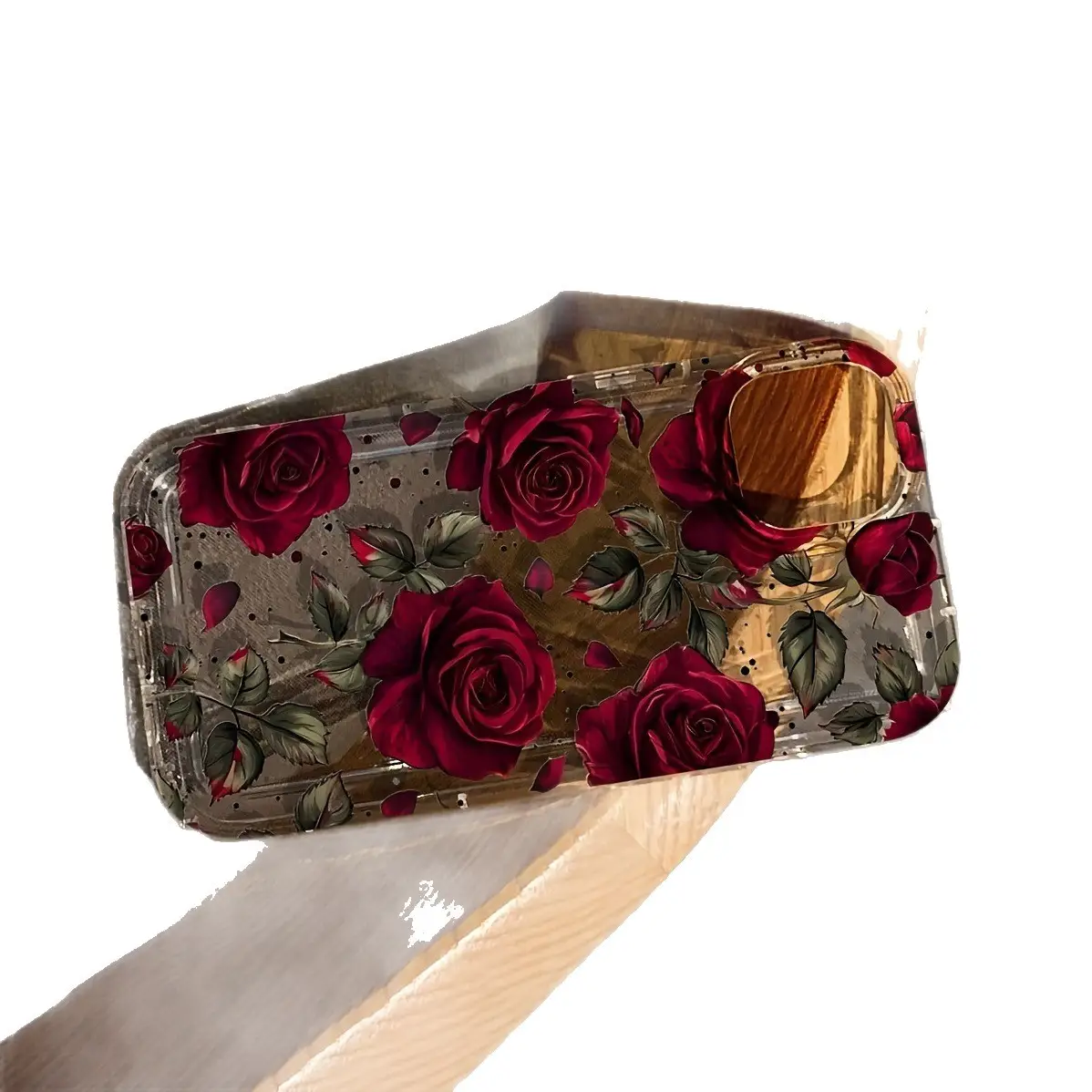 Red Rose iPhone 16 Pro Case Anti-Fall Soft - Image 5