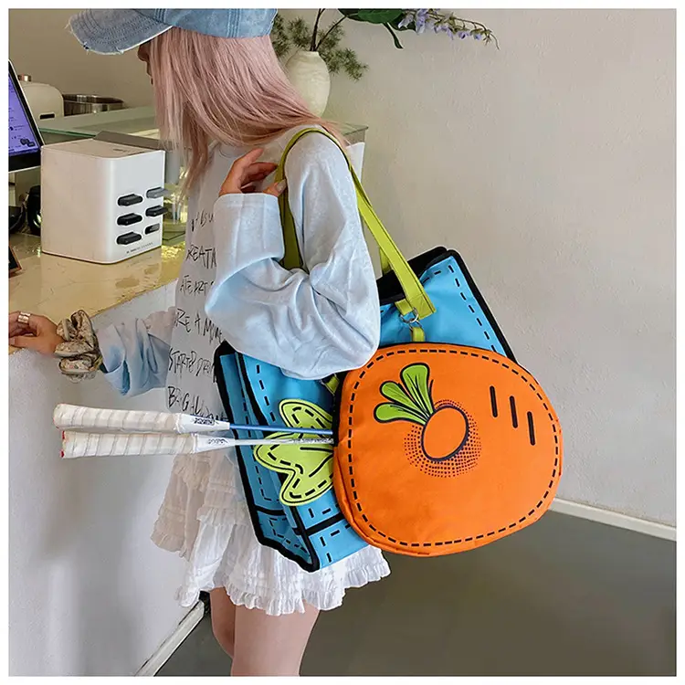 Cute Carrot 3D Shoulder Bag for Girls - Image 2
