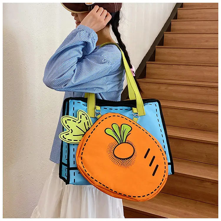 Cute Carrot 3D Shoulder Bag for Girls — feature 12