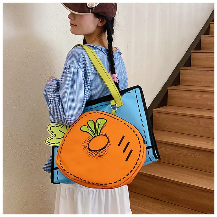 Cute Carrot 3D Shoulder Bag for Girls — feature 13