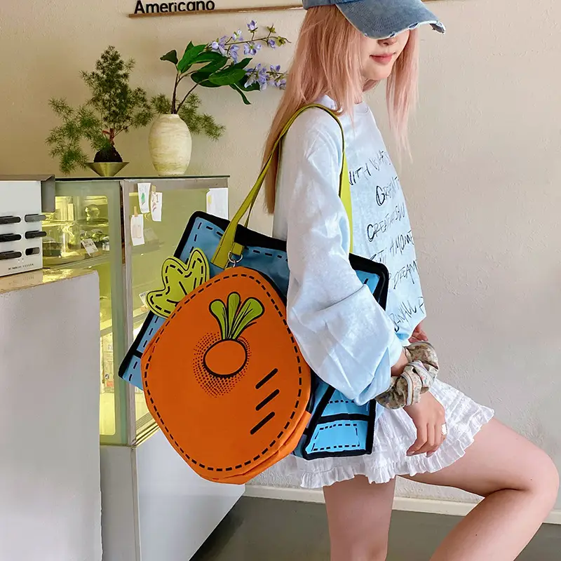 Cute Carrot 3D Shoulder Bag for Girls — feature 29