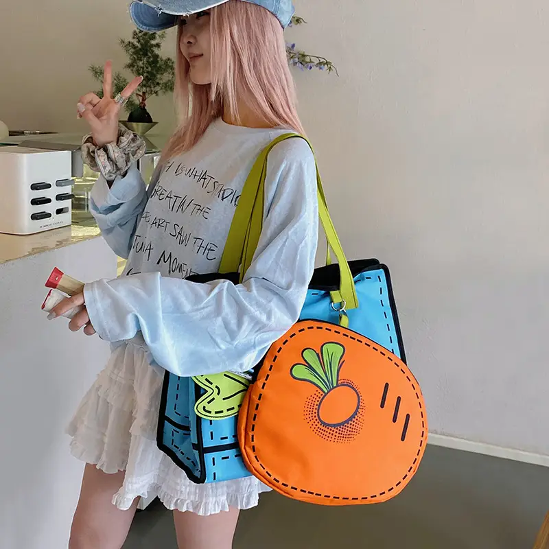 Cute Carrot 3D Shoulder Bag for Girls — feature 30